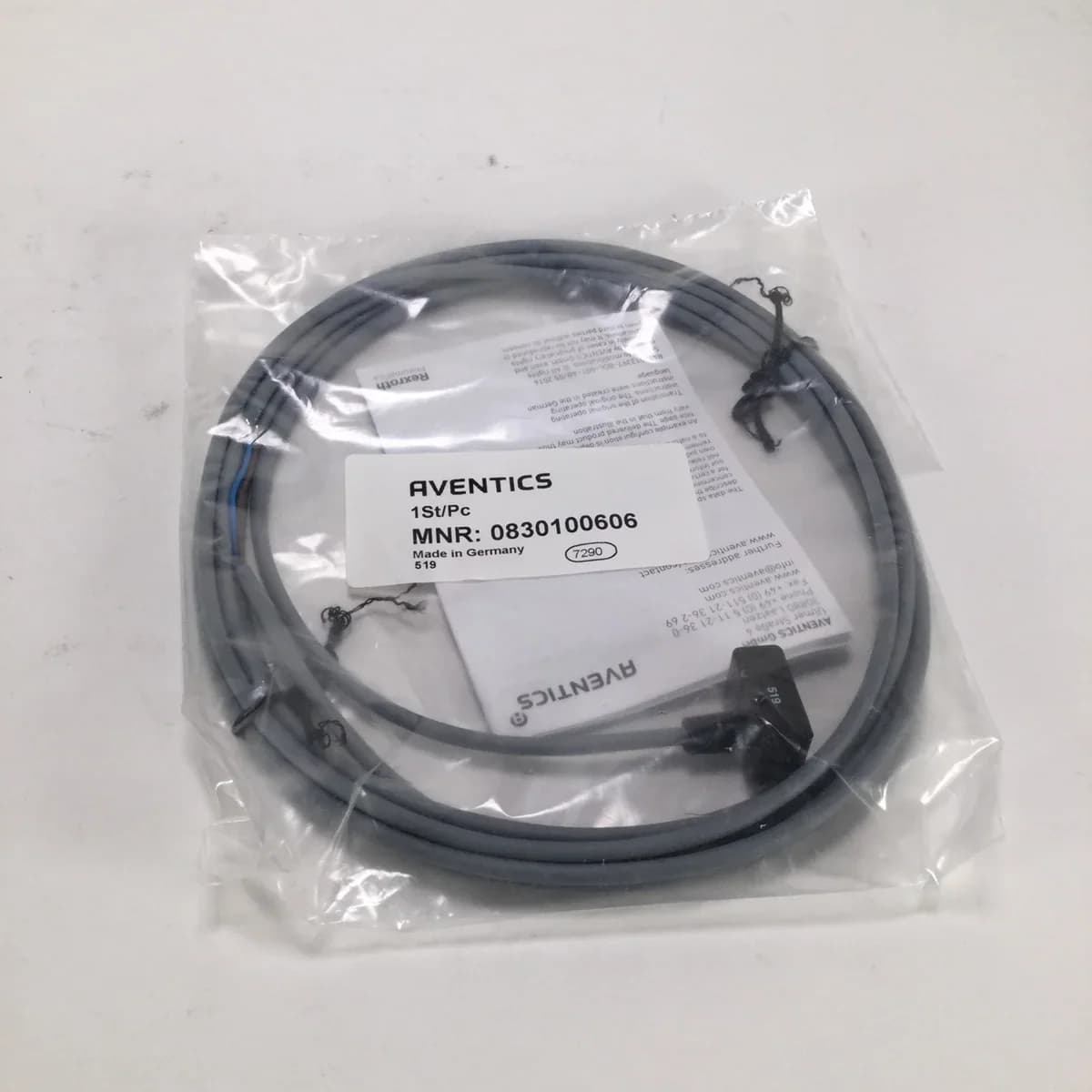 Sensor Magnético SN1 REED, Cabo 3m 0-60VCC Aventics, código 0830100606