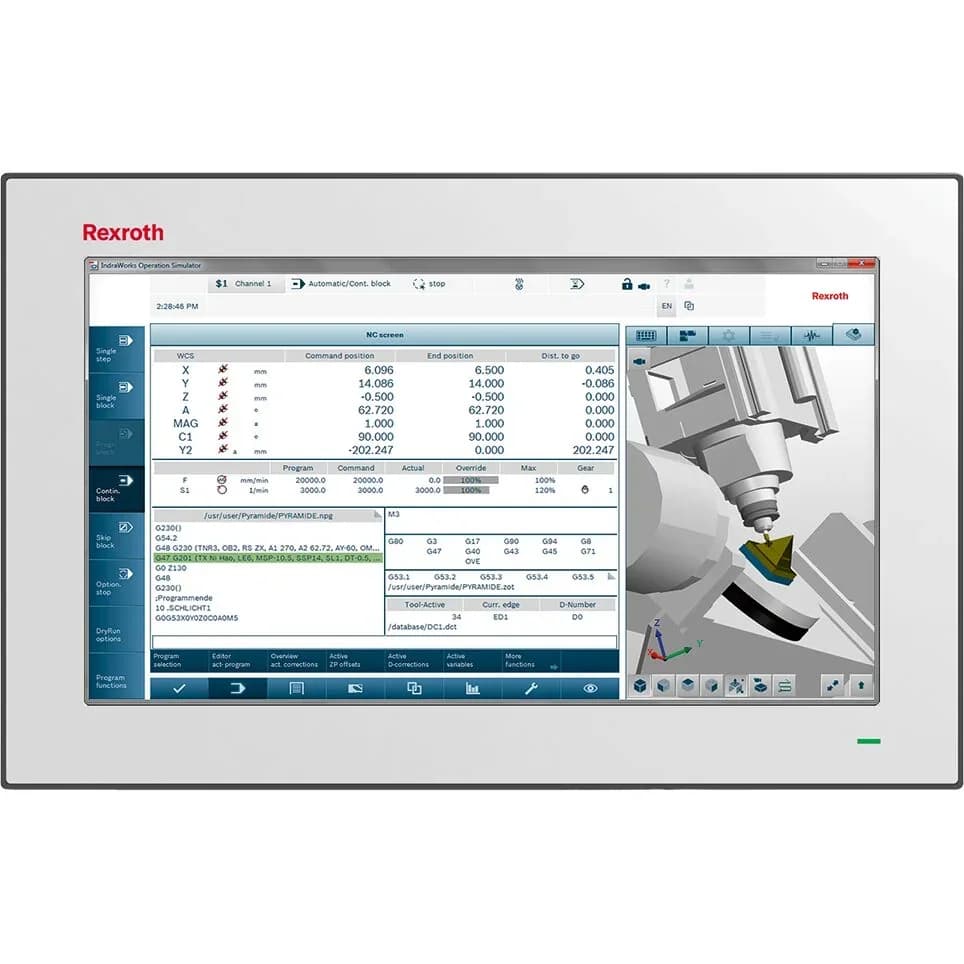 Painel HMI Rexroth WR2110.1-111-AA-000-NN-A1-NN, código R911411946